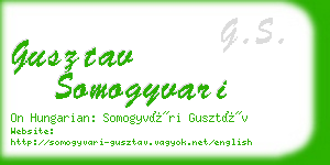 gusztav somogyvari business card